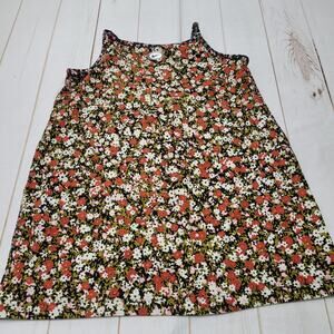 Nike floral Y2k style cami dress T shirt jersey spaghetti strap